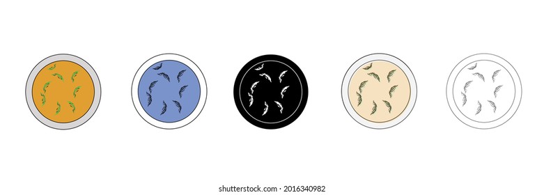 thai food vector type icon