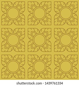 Thai Four Petal Seamless Pattern