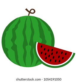 Thai fruit,Watermelon,vector illustration