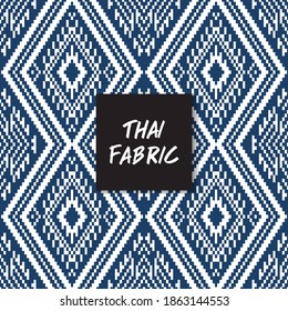 Thai geometric fabric pattern.Wallpaper, Abstract background,Tablecloths, Clothes, Shirts, Dresses, Bedding, Blankets and other textile products-EPS10