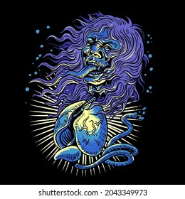 Thai ghost,Krasue is a belief shared across southeast asia