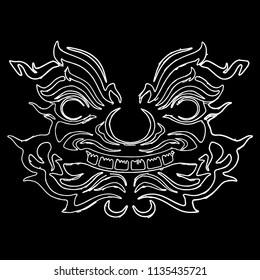 Thai Giant  sketch vector