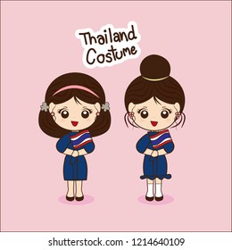 thai girl character cute