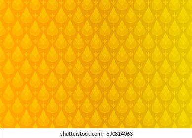 Thai golden vintage pattern vector abstract background