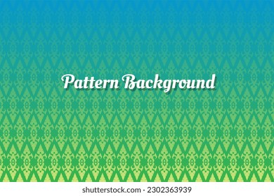 Thai Green Pattern Background vector