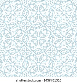 Thai Jasmine Ivy Seamless Pattern