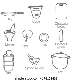 Thai kitchenware set