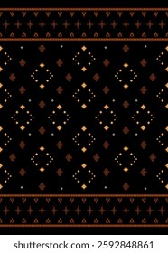 thai line blink blink galaxy black geometric tribal vingtage boho pattern