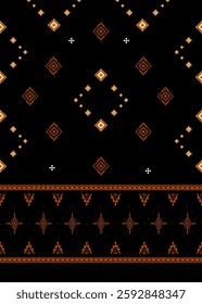 thai line galaxy black geometric tribal vingtage boho pattern