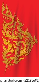 Thai literature art for design element