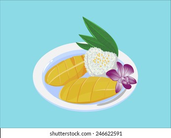 Thai mango with sticky rice