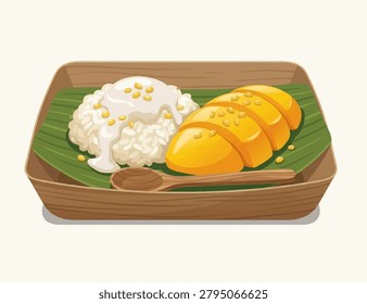 Thai Mango Sticky Rice Dessert