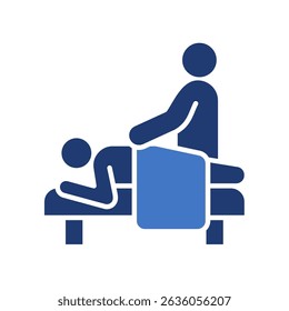 Thai Massage Icon Lineal Color Vector Illustration