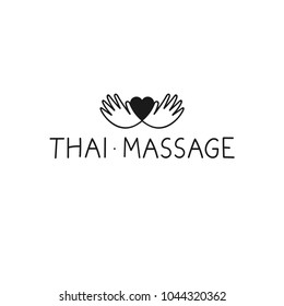 Thai Massage vector logo