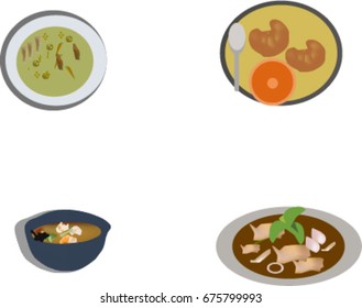  Thai Meal Kit, Spicy minced beef salad ,River prawn spicy soup and Salmon Cheese