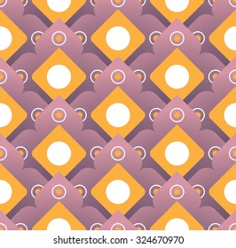 Thai modern art background seamless pattern in vector