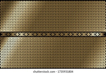 Thai Modern Pattern, Line thai Traditional Thai style pattern vector illustration, For background or Wallpaper, Wat Thai, Thailand, luxurious, painting, performance, royal, luxury.