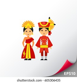 Thai national dresses icon
