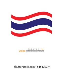 Thai national flag background texture.vector illustration.