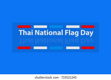 Thai National Flag Day vector