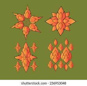 Thai nature flowers texture