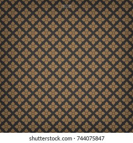 Thai pattern background of flower element. Asian traditional art design. Vector illustration.