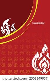 Thai pattern background image design vector illustration