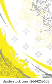 Thai pattern background image design vector illustration