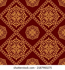 Thai pattern, can be stitched in all directions, no floating, vector file