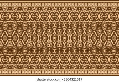 Thai pattern figure tribal Thai geometric ethnic oriental pattern traditional on background.Aztec style,embroidery,abstract,vector illustration.design for texture,fabric,clothing,wrapping,carpet.