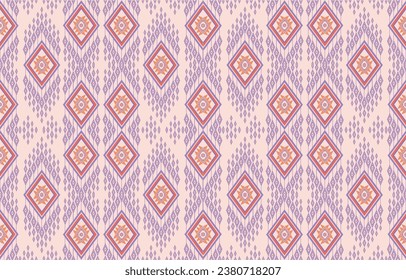 Thai pattern figure tribal Thai geometric ethnic oriental pattern traditional on background.Aztec style,embroidery,abstract,vector illustration.design for texture,fabric,clothing,wrapping,carpet.