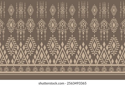 Thai pattern figure tribal Thai geometric ethnic oriental pattern traditional on background.Aztec style,embroidery,abstract,vector illustration.design for texture,fabric,clothing,wrapping,carpet.