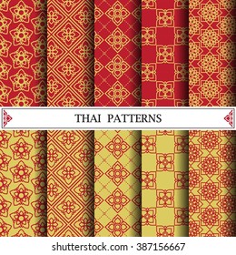 Thai pattern, pattern fills, web page background, surface textures