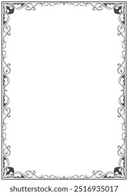 Thai pattern frame, vintage pattern border