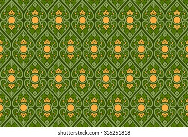 Thai pattern Green.