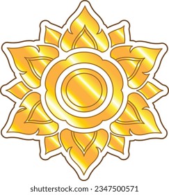 Thai pattern means a component of Thai painting used to decorate buildings, objects, utensils, ornaments, etc. It is a pattern with different names that take shapes from attributed to nature