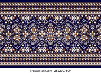 Thai pattern on background,Thai flower pattern,geometric ethnic oriental pattern,Thai sarong,Aztec style,abstract background,vector illustration.design for texture,fabric,clothing,Thai sarong,print