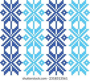 thai pattern seamless, red blue, and black background, square composition, Geometric pattern, Ethnic ikat seamless pattern, Thai style, Abstract vector