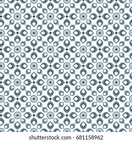 Thai pattern seamless vector, abstract floral background