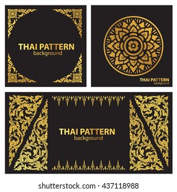 thai pattern style vector