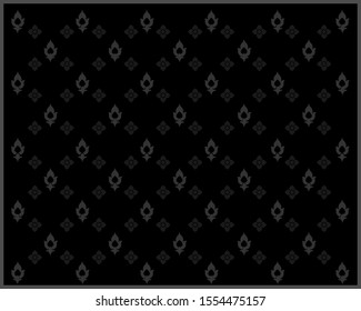  Thai Pattern vector illustration, Arts of Thailand, Abstract Background.  