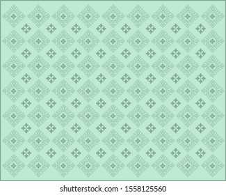 Thai Pattern vector illustration,  Concept The Arts of Thailand, Wallpaper, Invitation card, abstract green background.