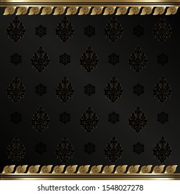 Thai pattern, Vector illustration, Luxury Background.