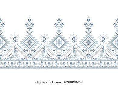 Thai pattern,geometric ethnic floral pattern background,geometric oriental pattern traditional,Aztec style,abstract background,vector illustration.design for texture,fabric,clothing,decoration,print.