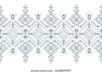 Thai pattern,geometric ethnic floral pattern background,geometric oriental pattern traditional,Aztec style,abstract background,vector illustration.design for texture,fabric,clothing,decoration,print.