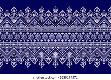 Thai pattern,geometric ethnic floral pattern background,geometric oriental pattern traditional,Aztec style,abstract background,vector illustration.design for texture,fabric,clothing,decoration,print.