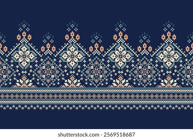 Thai pattern,Thai floral pattern,Thai geometric ethnic pattern,geometric oriental embroidery,Aztec style,abstract background,vector illustration.design for texture,fabric,clothing,decoration,print.