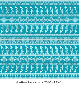 Thai pixel fabric seamless vector pattern Great for fabric packaging wallpaper wrap carpet decorative illusion and decor projects. Fully editable EPS file included.