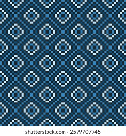 Thai pixel pattern. Abstract seamless pattern with EPS 10. Simple modern background texture. Repeat geo design