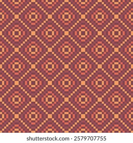 Thai pixel pattern. Abstract seamless pattern with EPS 10. Simple modern background texture. Repeat geo design